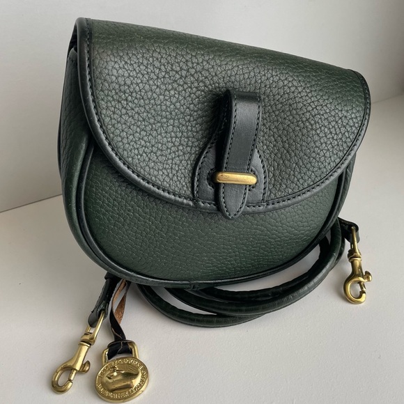 Dooney and Bourke awl leather IVY green  Mini crossbody belt bag wallet - Picture 3 of 15